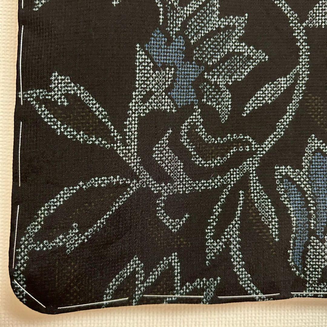 正絹　紬　大島紬風　小紋　更紗柄　フルセット モ68