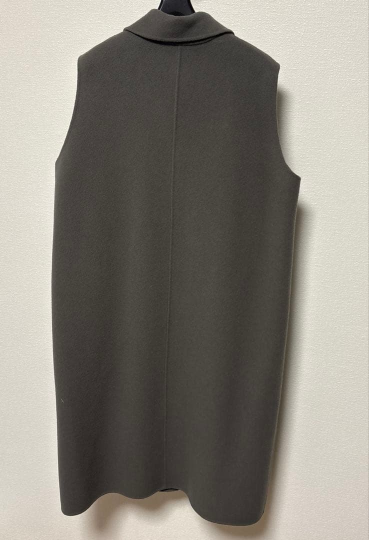 新品タグ付き　SOÉJU ウールリバーロングジレ グレー