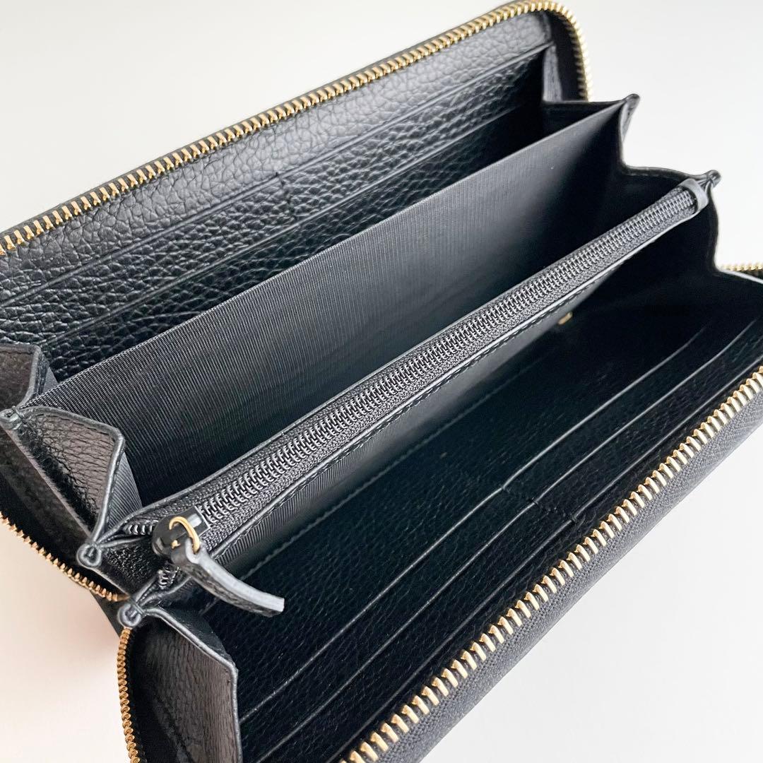 GUCCI グッチ 長財布 GGマーモント ダブルG ブラック 新品保管