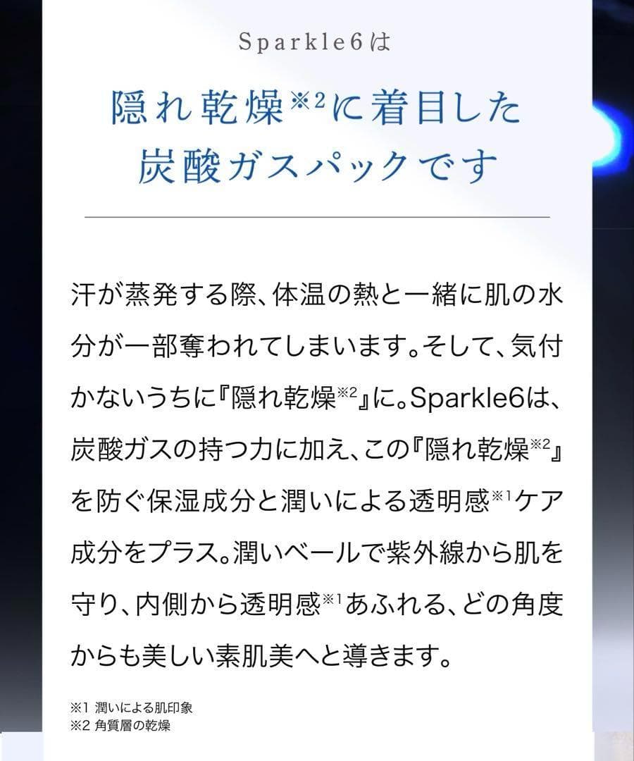 エニシー グローパック Sparkle6 ブラック 炭 炭酸ガスパック