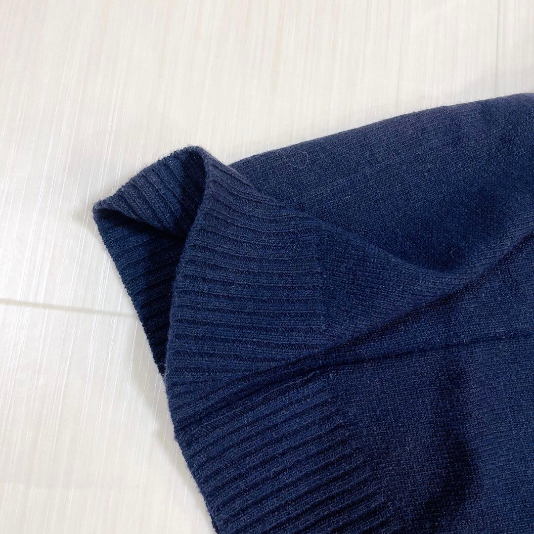 美品✨HYKE ニット ポンチョ ケープコート ウール