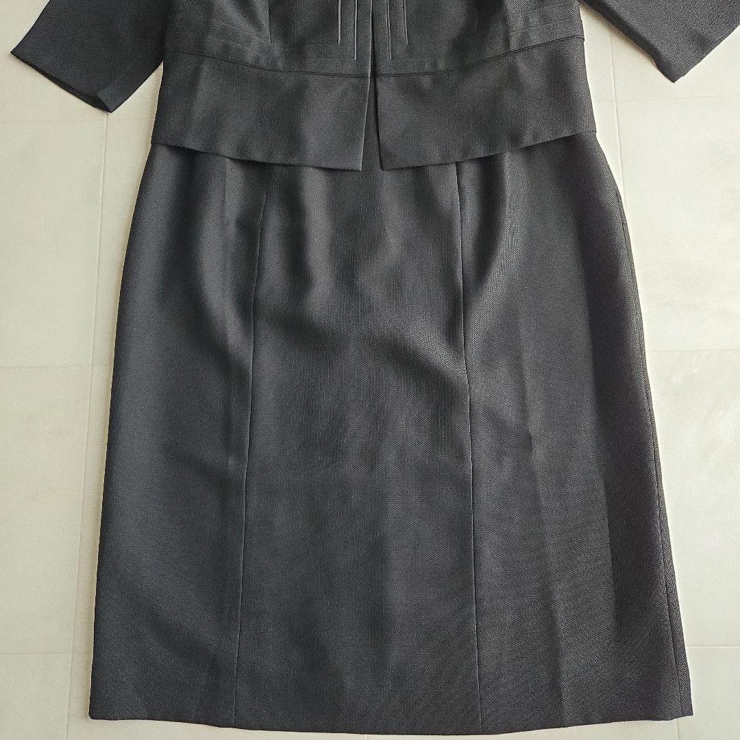 LANVIN NOIR 東京SOIR フォーマル ワンピース 夏用 七分袖 48