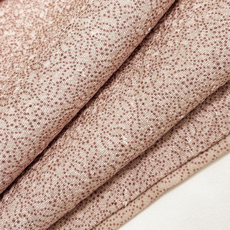 601mk105△江戸小紋 小花 葉 草花 バチ衿 梅鼠色△美品