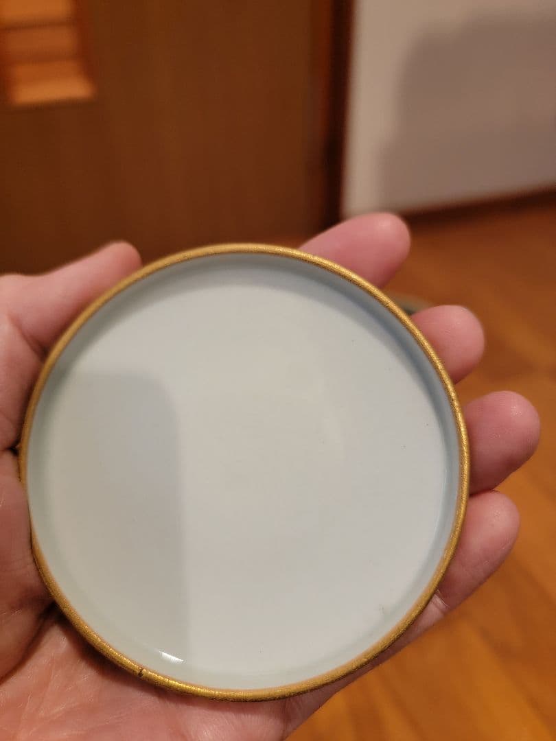 九谷焼　夫婦蓋付湯呑　福栄堂