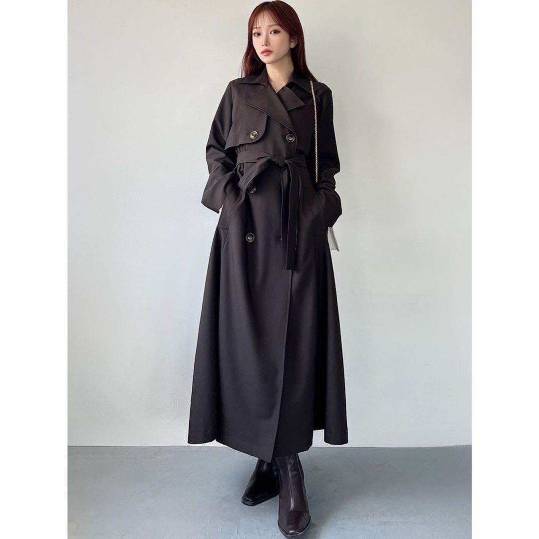 RESEXXY（リゼクシー） 2WAYセパレートフレアトレンチコート （BRN）