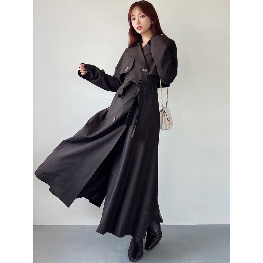 RESEXXY（リゼクシー） 2WAYセパレートフレアトレンチコート （BRN）