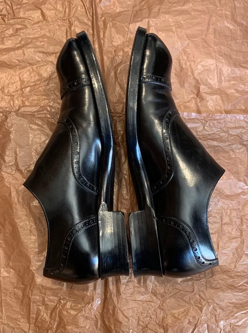 美品chausserボタンシューズ C-7047