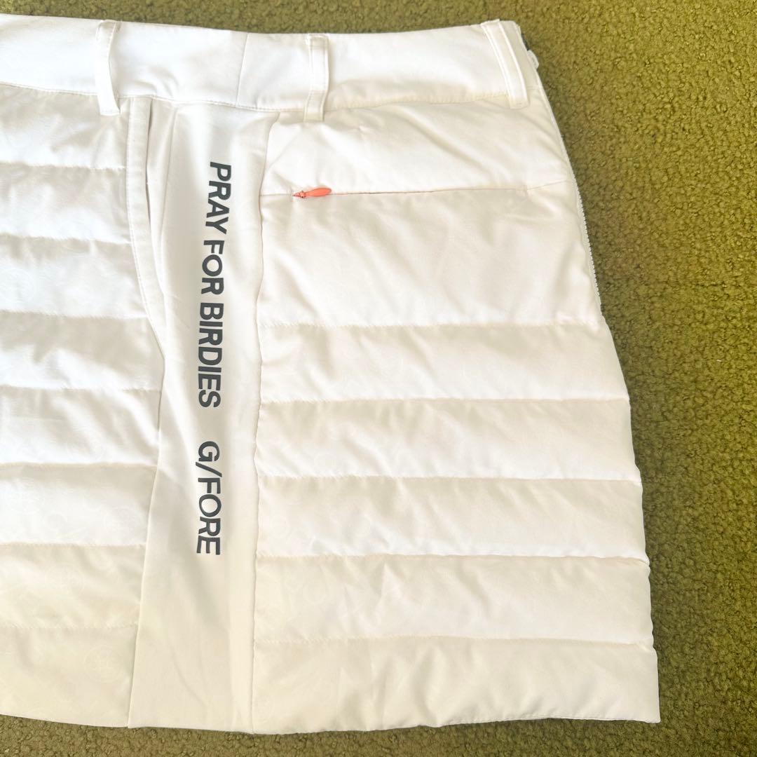 G/FORE ホワイト ダウンスカート