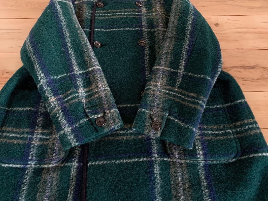 BEAMS BOY スライバーニット ダブルコート グリーン ビームスボーイ