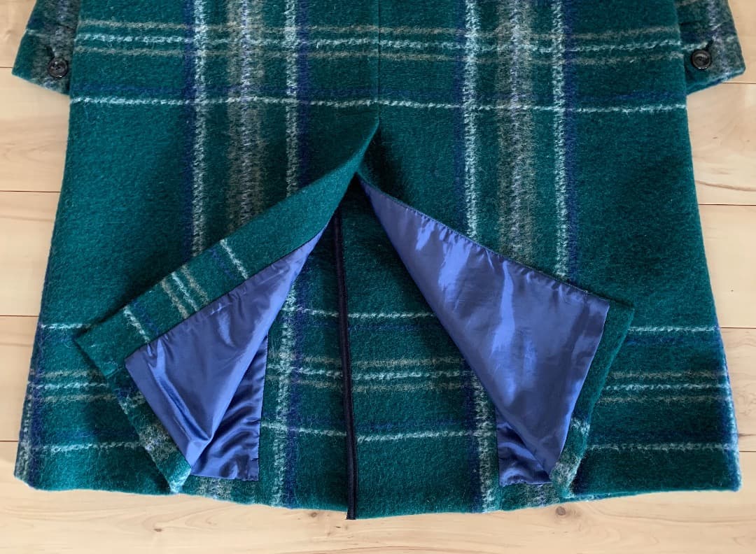 BEAMS BOY スライバーニット ダブルコート グリーン ビームスボーイ