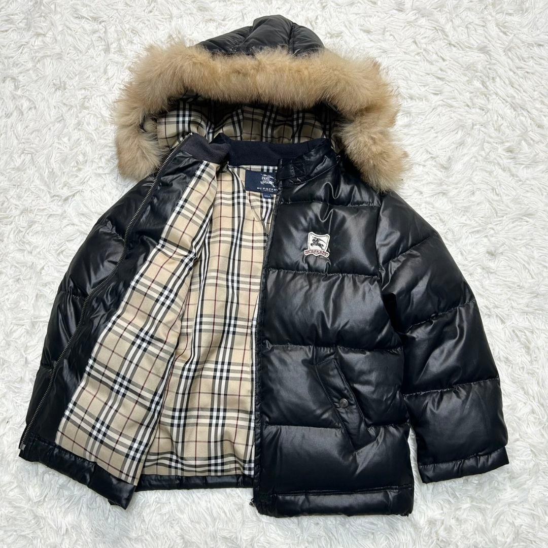 【美品】バーバリー ダウンジャケット ノバチェック 3way 取り外し可 130