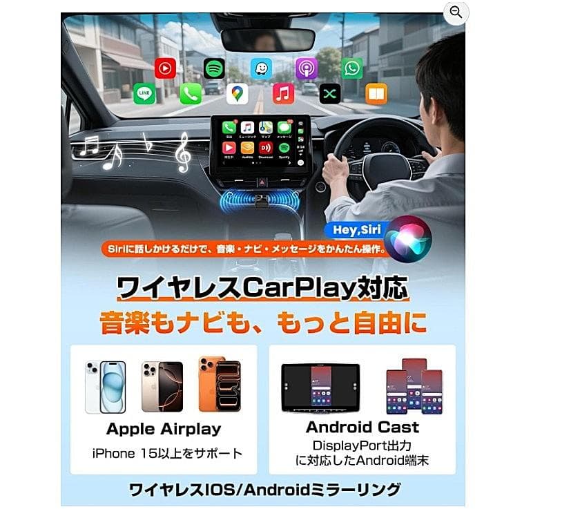 ⭕新品【GetPair Mirror Cast ワイヤレスアダプター】