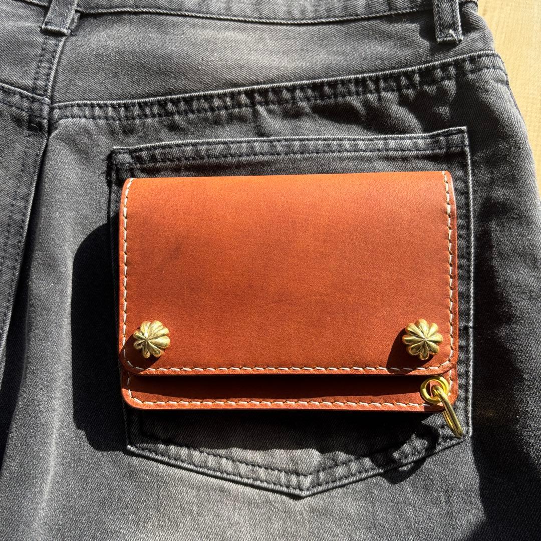 トラッカーウォレット　ショート　コンチョ