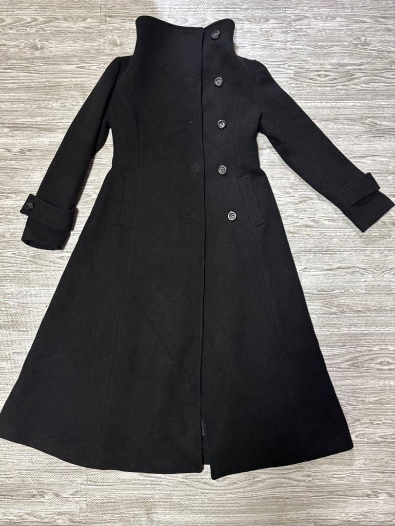 【1回のみ使用】rienda 25オーバーネックシンデレララインコート