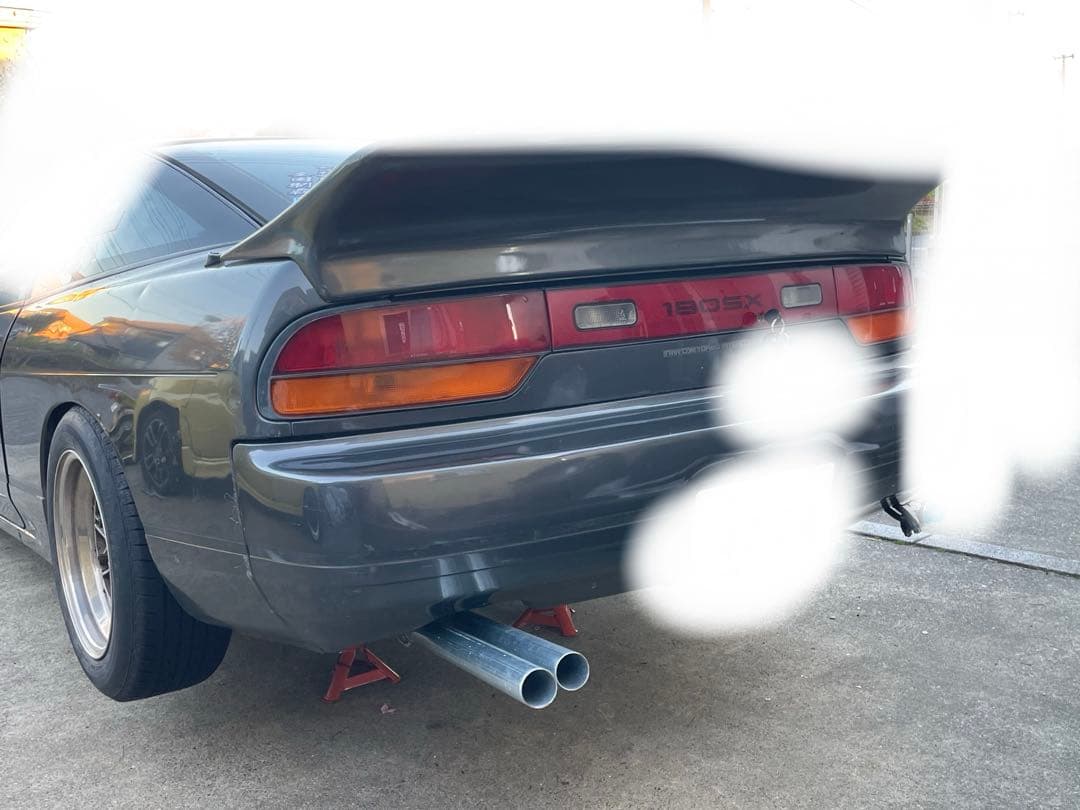 最終値下げ 180sx S13 腹下ビタビタワンオフ フルデュアルマフラー
