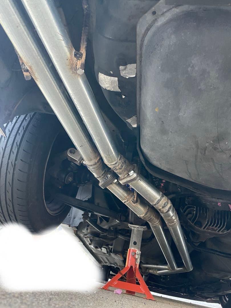 最終値下げ 180sx S13 腹下ビタビタワンオフ フルデュアルマフラー