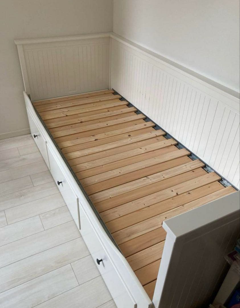 IKEA ヘムネス ベッド ソファベッド ダブル マットレスセット売り クイーン