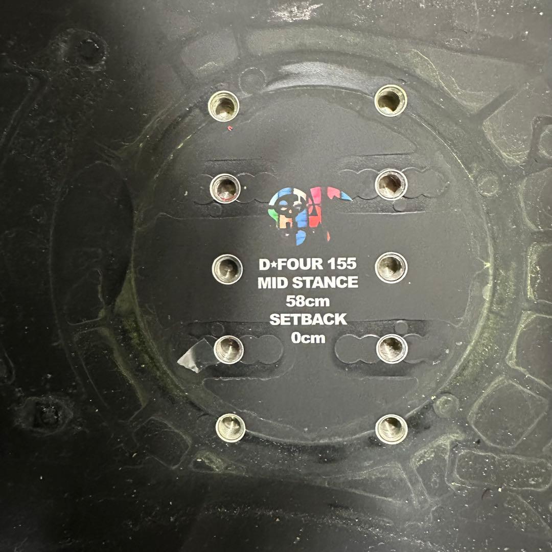 美品 November D4 155㎝ スノーボード板 バインディング