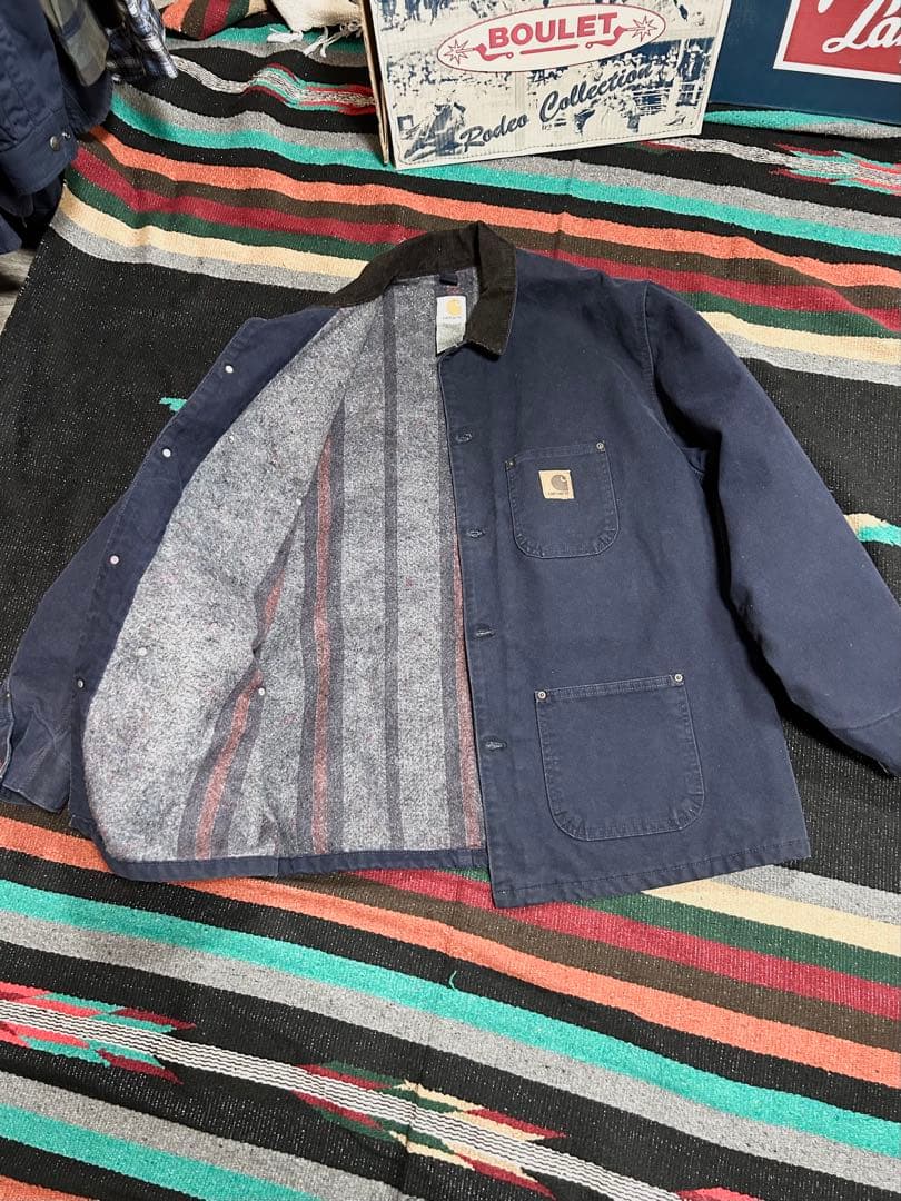 人気の❗️Carharttチョアコート！ネイビー！コン！