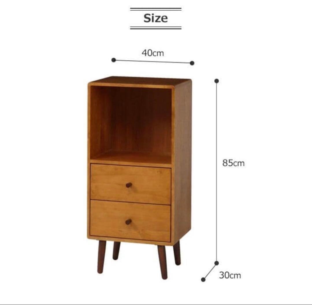 【弘益】KOKOA 天然木 キャビネット チェスト 北欧風