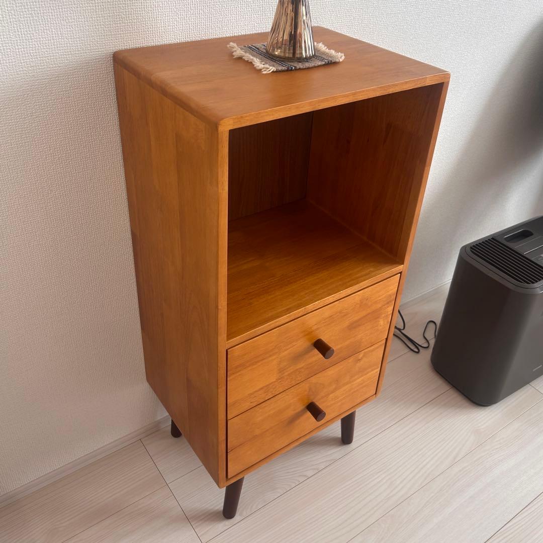 【弘益】KOKOA 天然木 キャビネット チェスト 北欧風