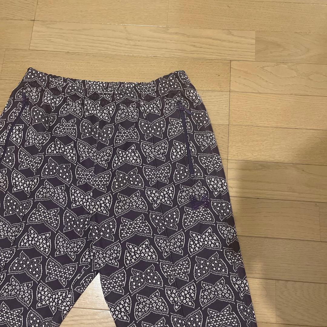 Needles トラックパンツ　ストレート　パープル　Mサイズ