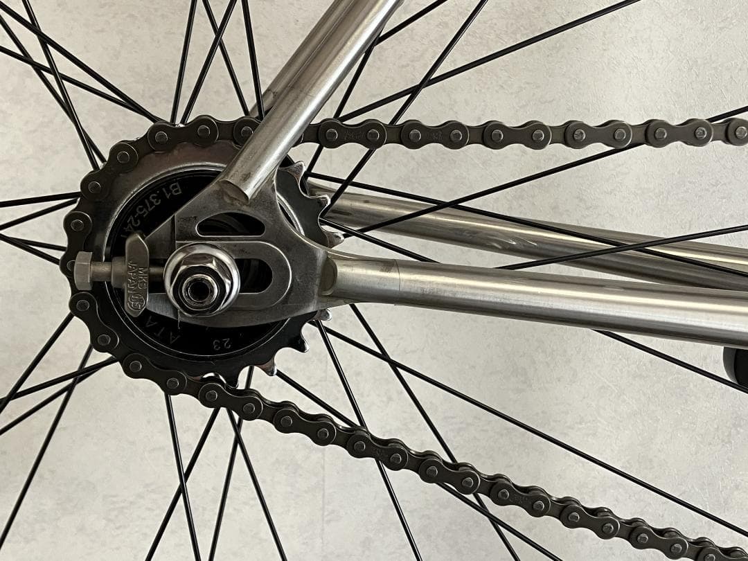 レイノルズ921ステンレスピストバイク EmmeAkka新品パーツ多数同梱