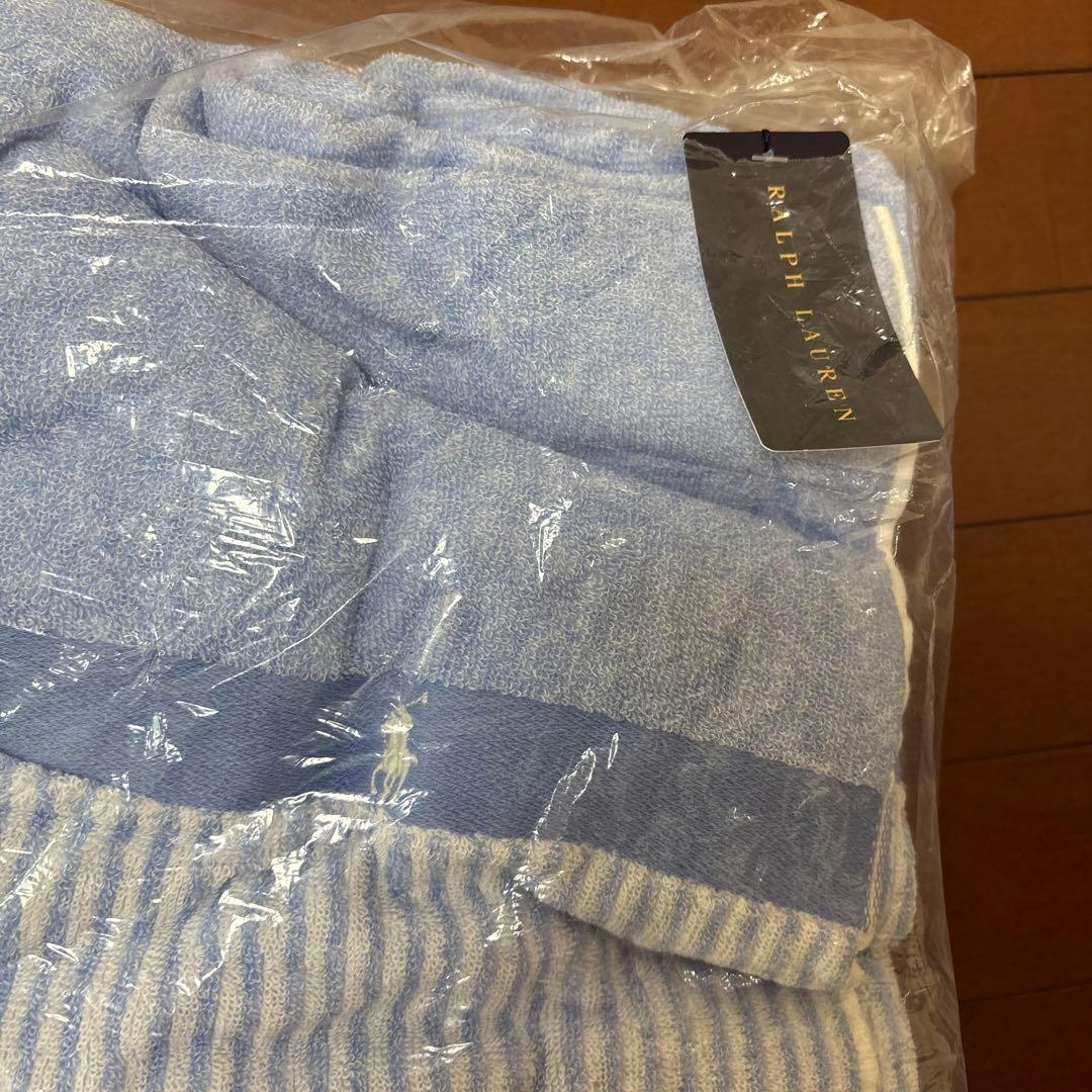 Ralph Lauren ストライプ タオルケット 140×200cm