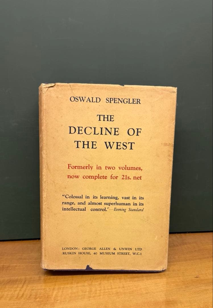 洋書 Oswald Spengler The Decline of the West