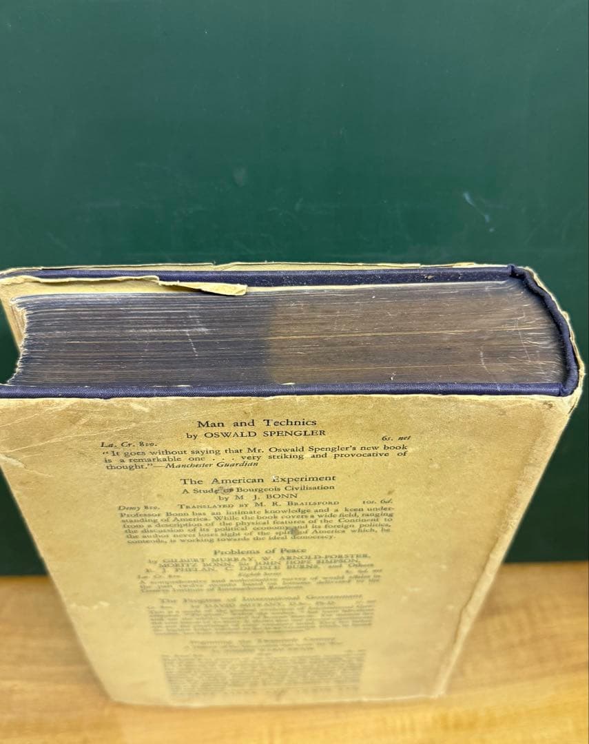 洋書 Oswald Spengler The Decline of the West