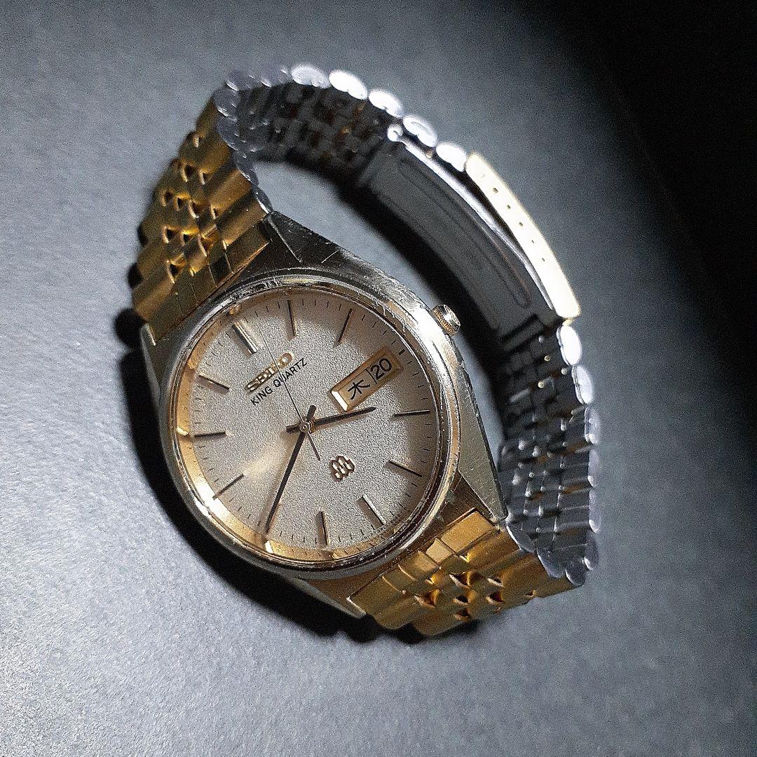 SEIKO キングクォーツ men's腕時計 稼働品