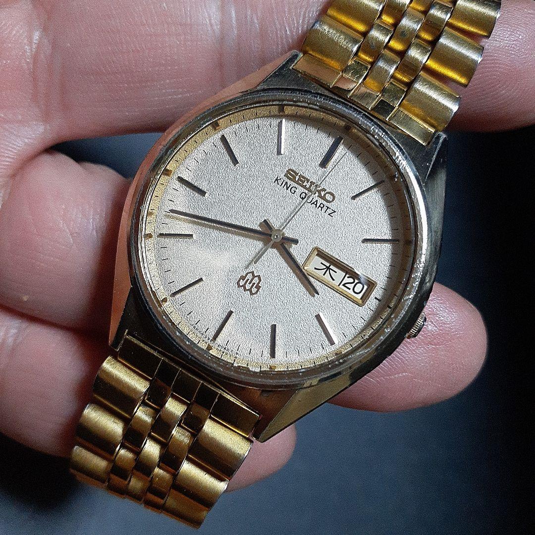 SEIKO キングクォーツ men's腕時計 稼働品