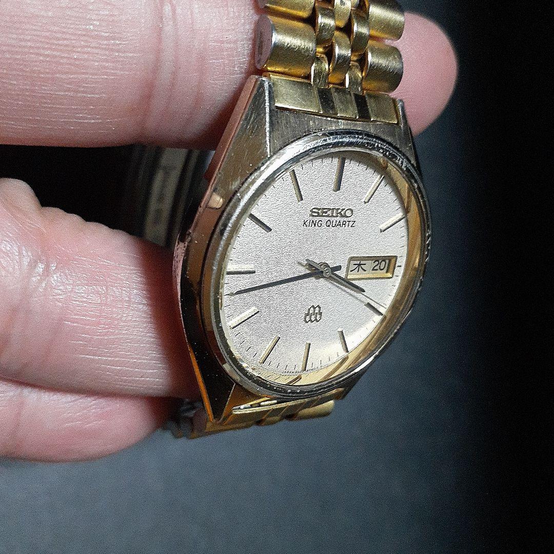 SEIKO キングクォーツ men's腕時計 稼働品