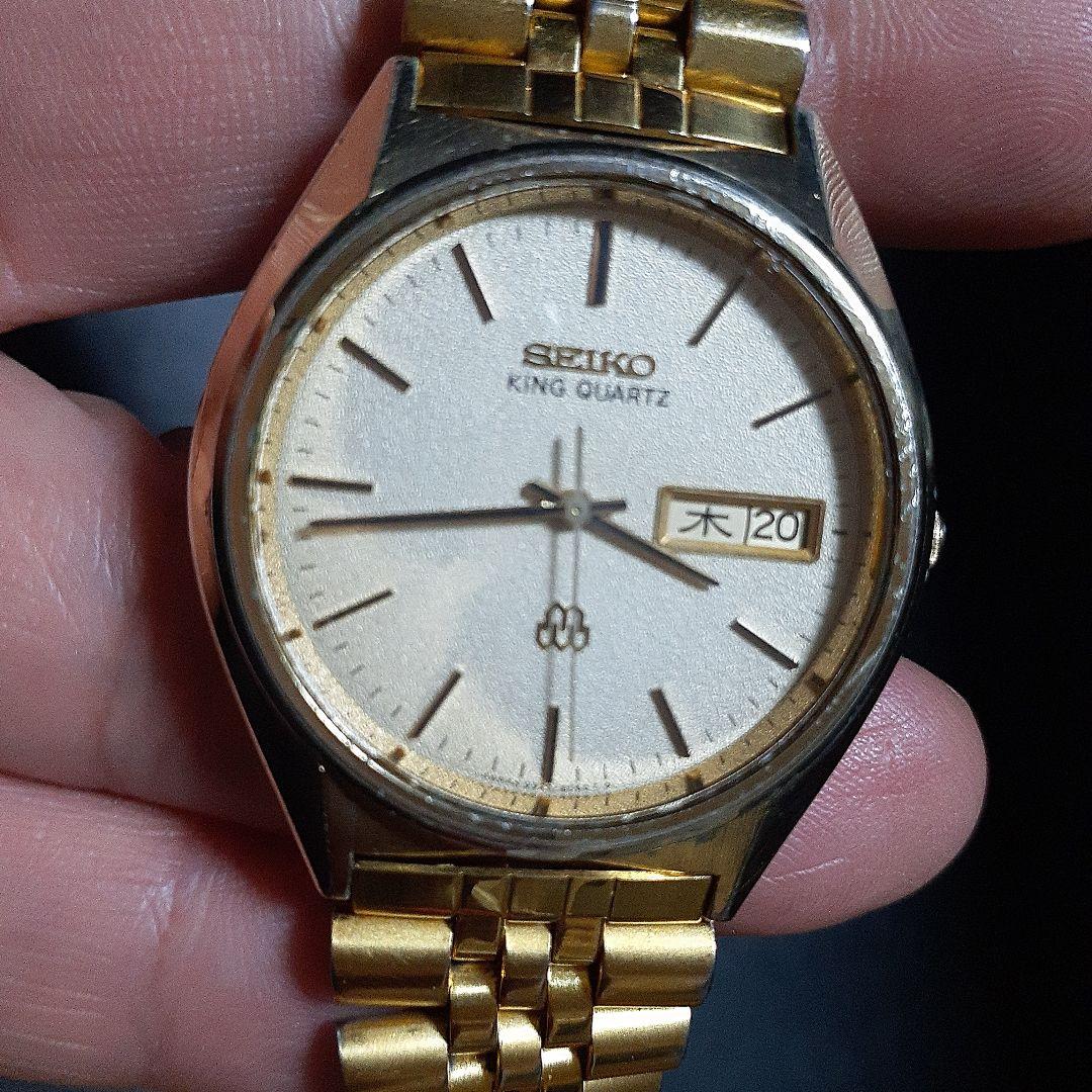 SEIKO キングクォーツ men's腕時計 稼働品