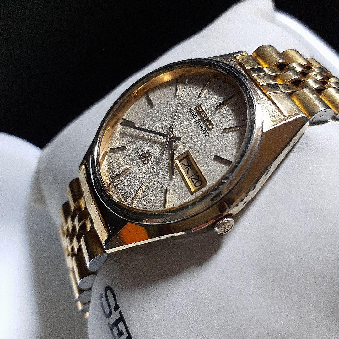 SEIKO キングクォーツ men's腕時計 稼働品