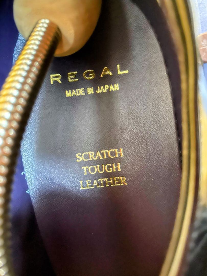 【サダ様】リーガルビジネスシューズモンクストラップスクラッチタフレザー27