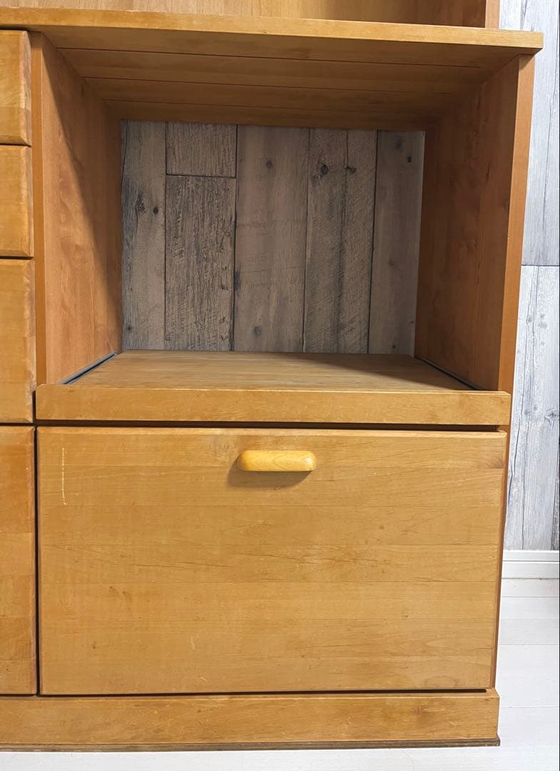 モモナチュラル　食器棚　カップボード　VIU-01+VIL-52