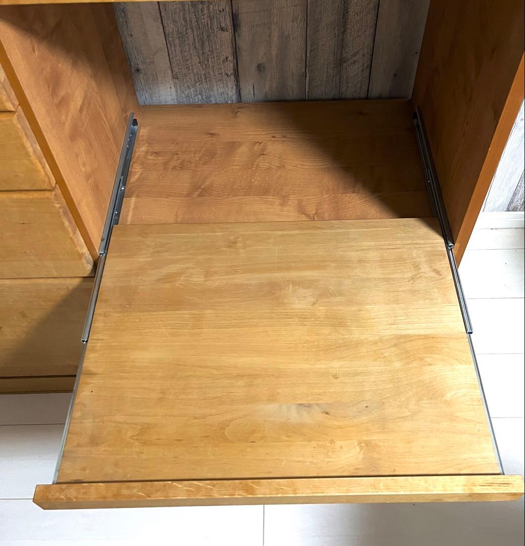 モモナチュラル　食器棚　カップボード　VIU-01+VIL-52