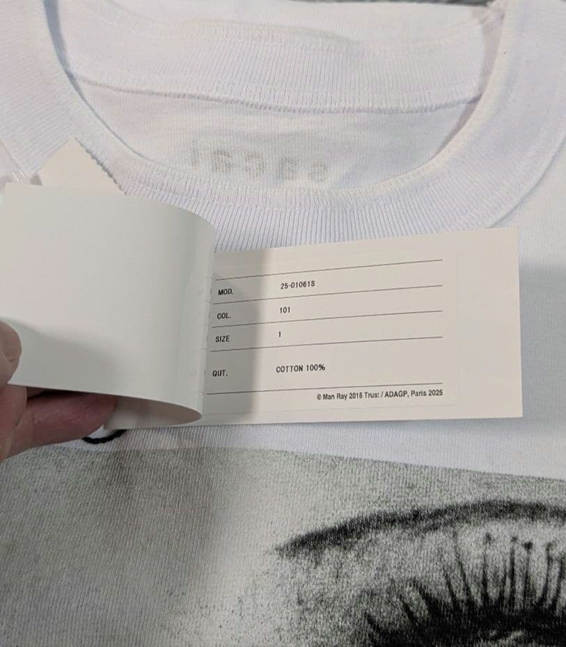 25ss sacai✖MANRAY サカイ✖マンレイ 白 サイズ1