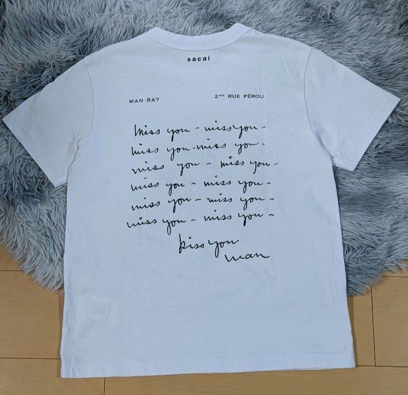 25ss sacai✖MANRAY サカイ✖マンレイ 白 サイズ1