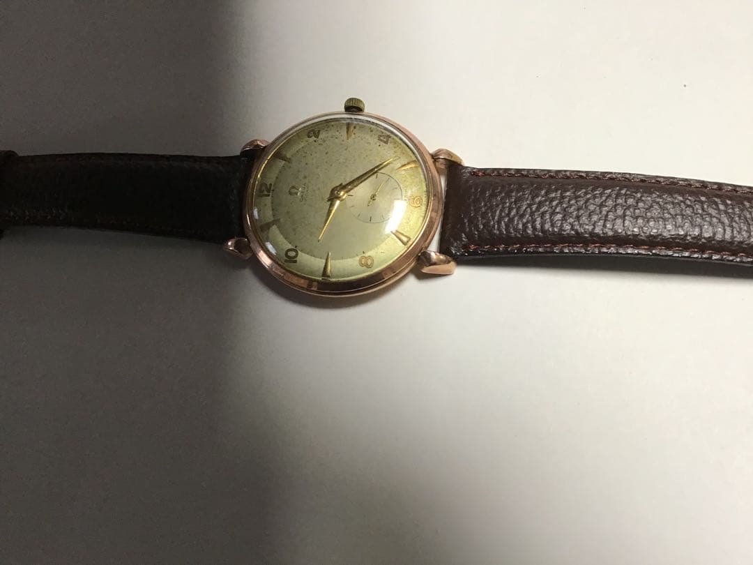 1950年代製オメガアンティーク80ミクロン金張りハーフローター　値下げ