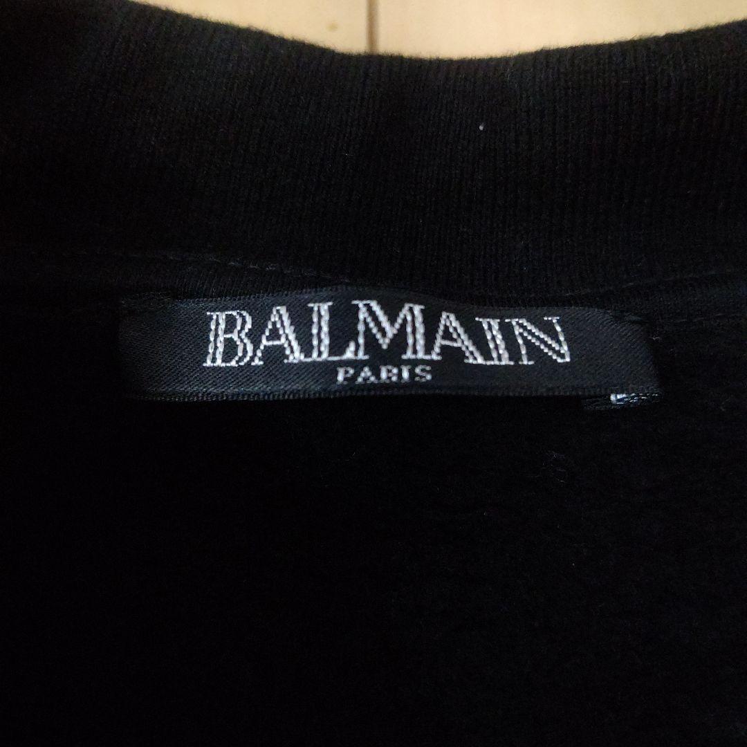 ★BALMAIN レディース シルバーラメ ロゴスウェット 中綿★