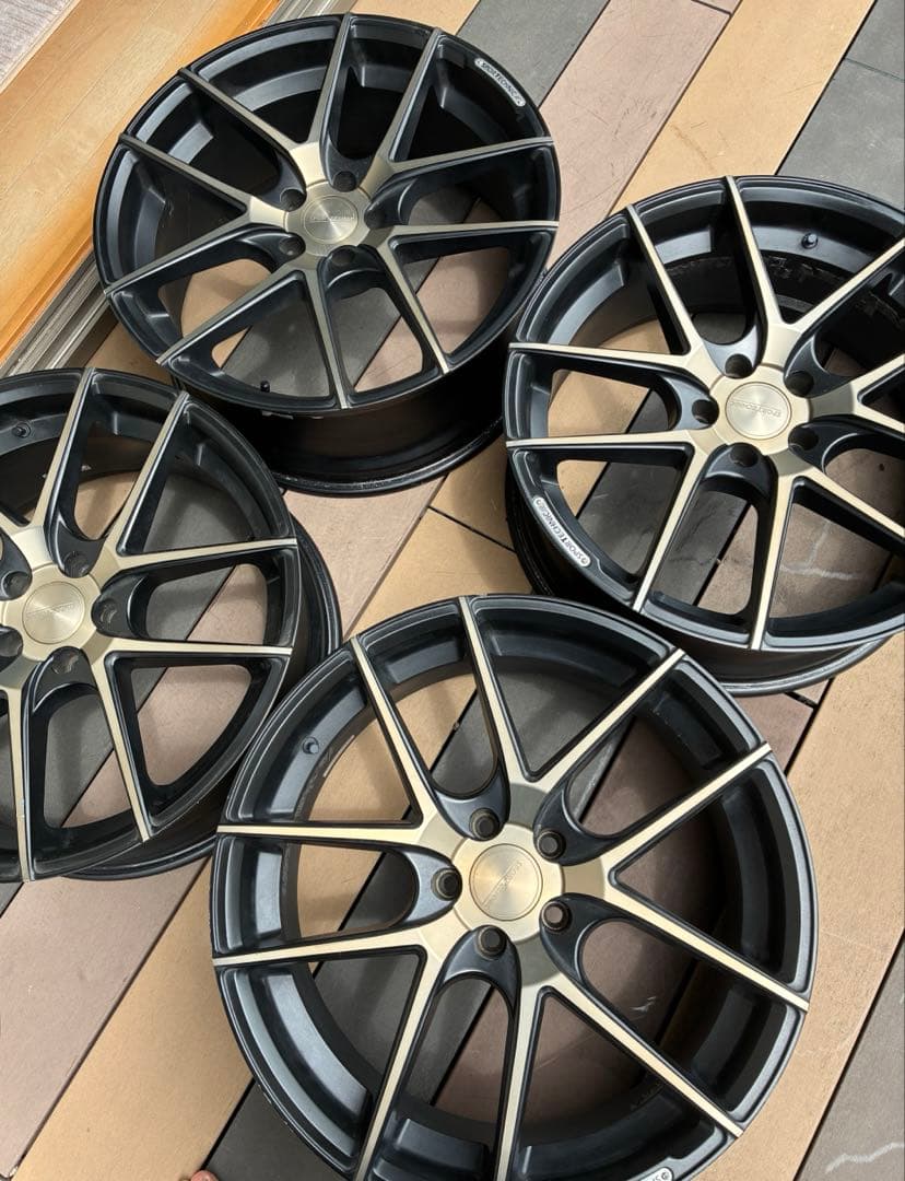 ヒデ‼️【入手困難】スポーツテクニック　マッドブラック　20インチホイール①