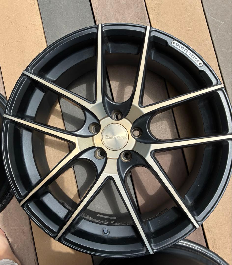 ヒデ‼️【入手困難】スポーツテクニック　マッドブラック　20インチホイール①