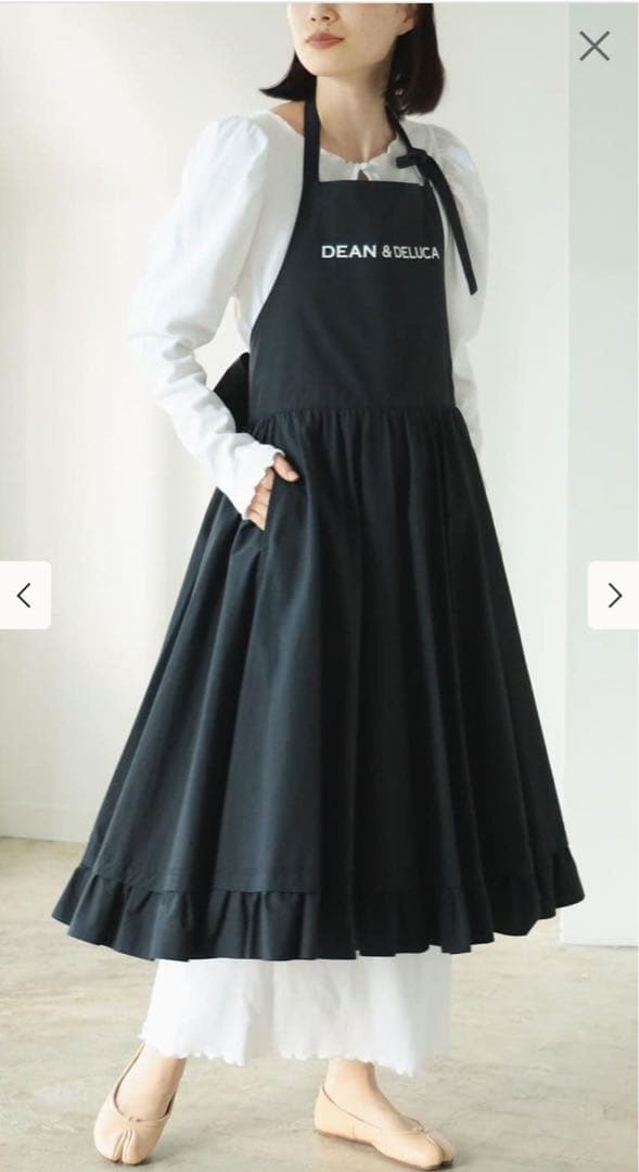 【新品未使用】DEAN＆DELUCA ✕BEAMS エプロン　黒