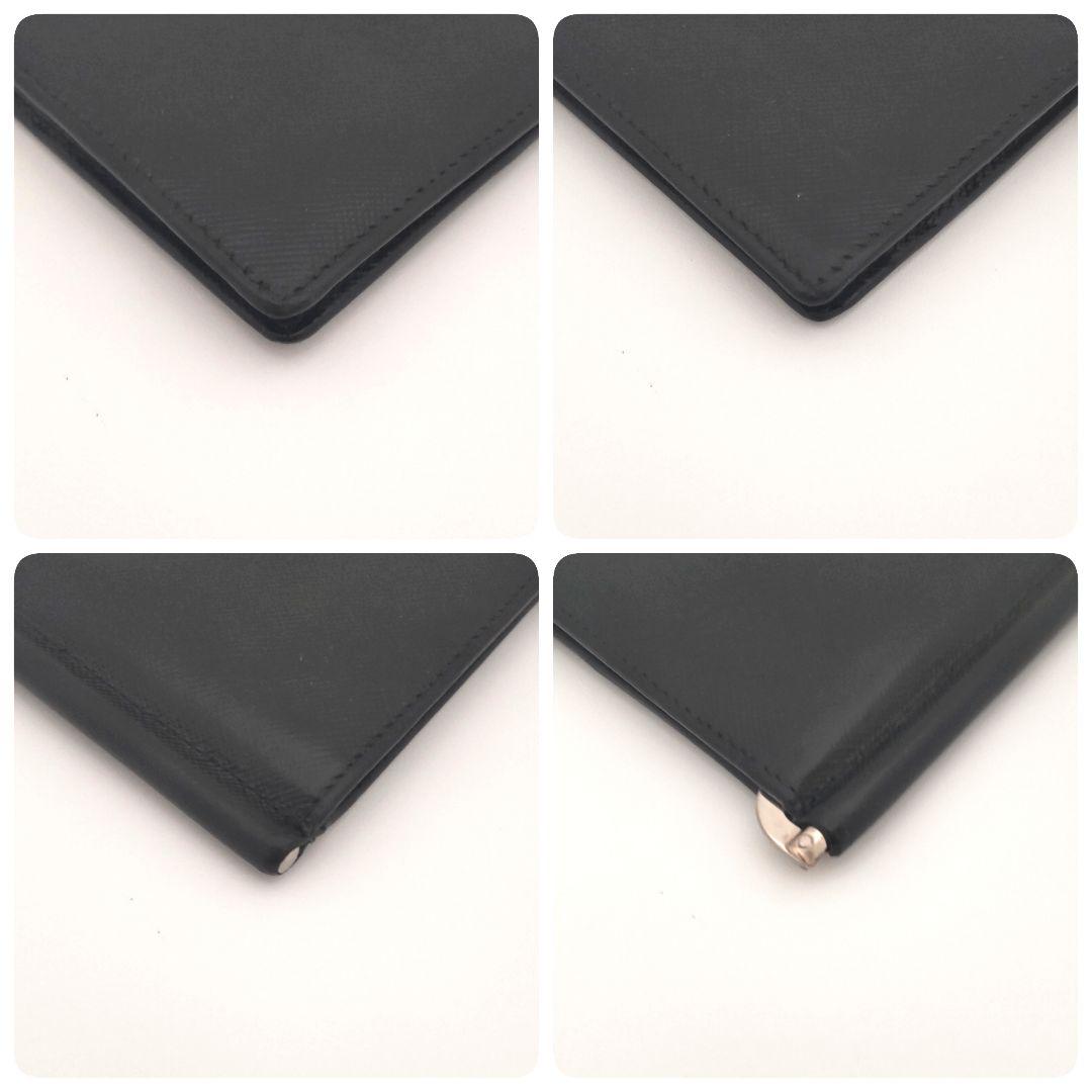 PRADA プラダ マネークリップ サフィアーノ レザー ブラック