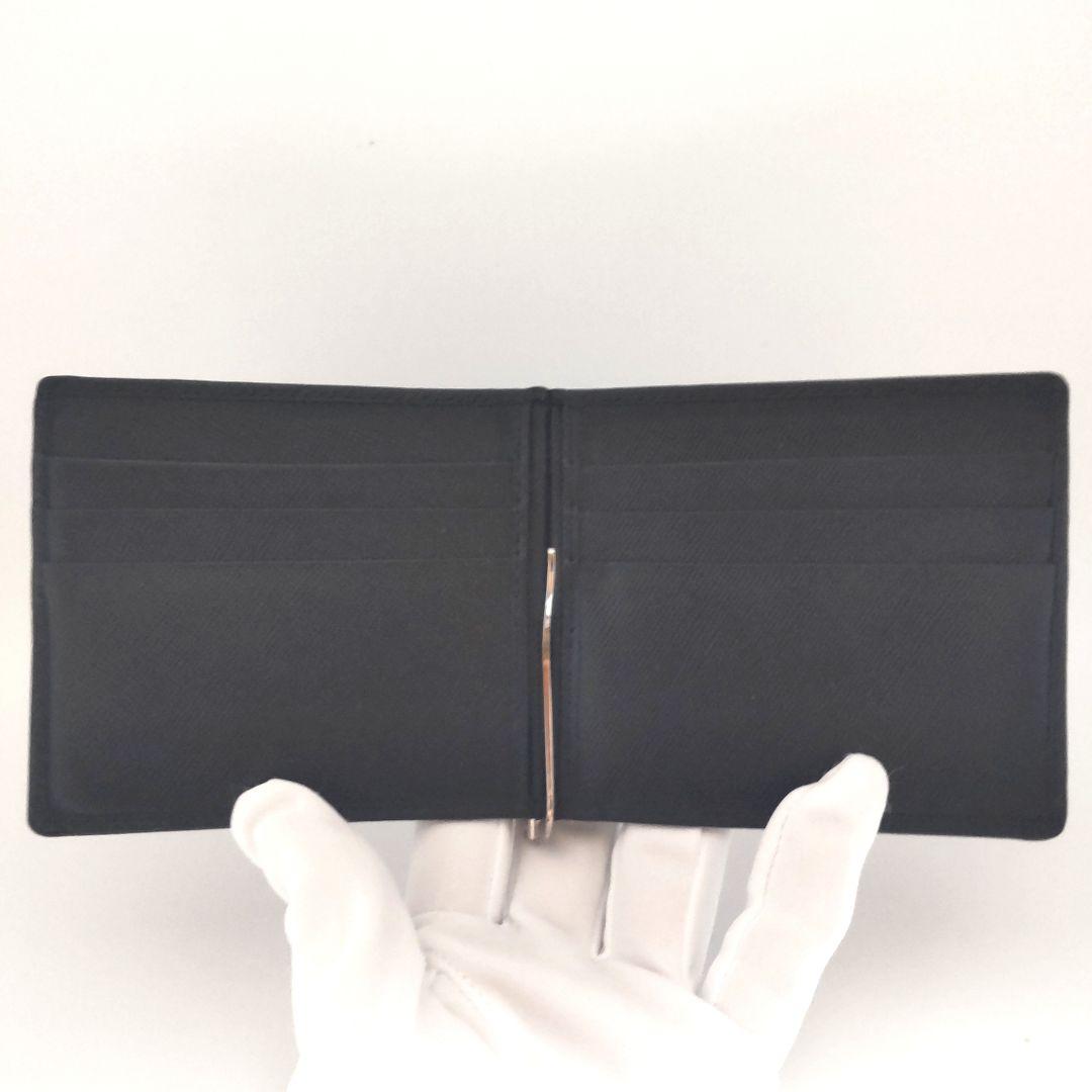 PRADA プラダ マネークリップ サフィアーノ レザー ブラック