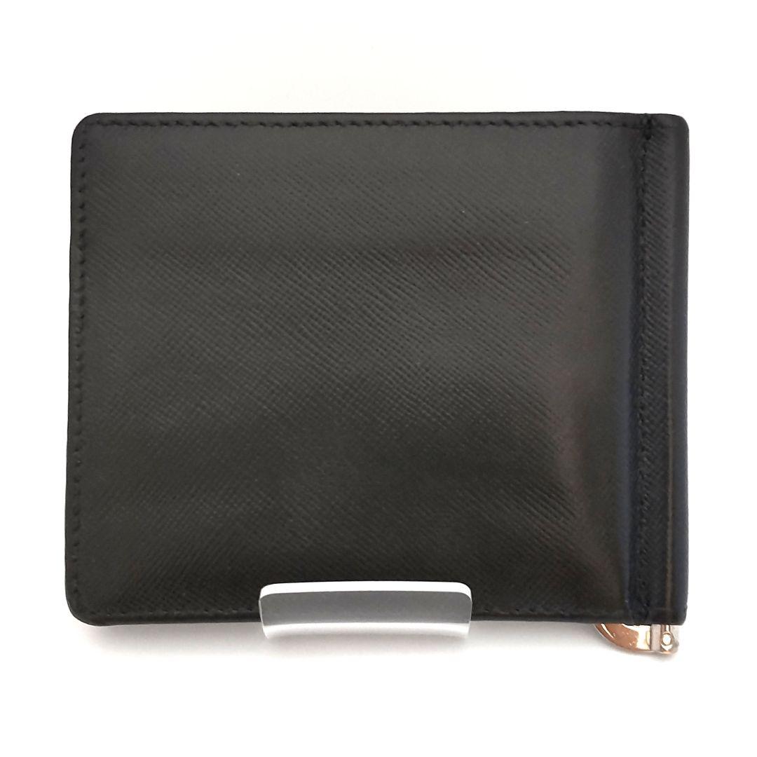 PRADA プラダ マネークリップ サフィアーノ レザー ブラック