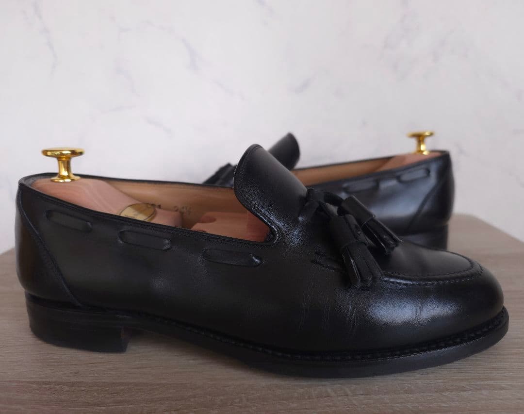 スコッチグレイン タッセルローファー 専用シューツリー付き