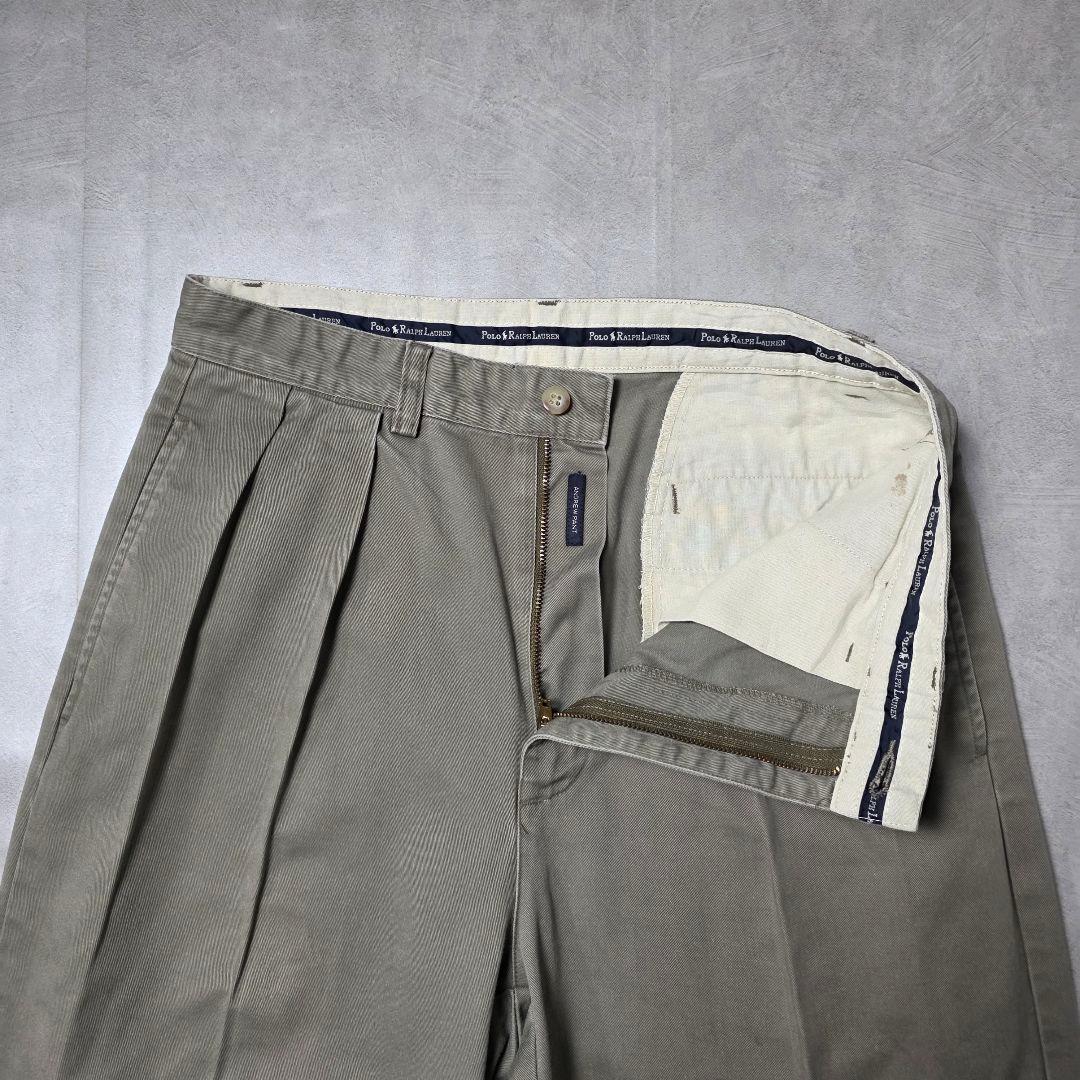 90sPoloByRalphLaurenANDREW ポロチノトラウザーズW30